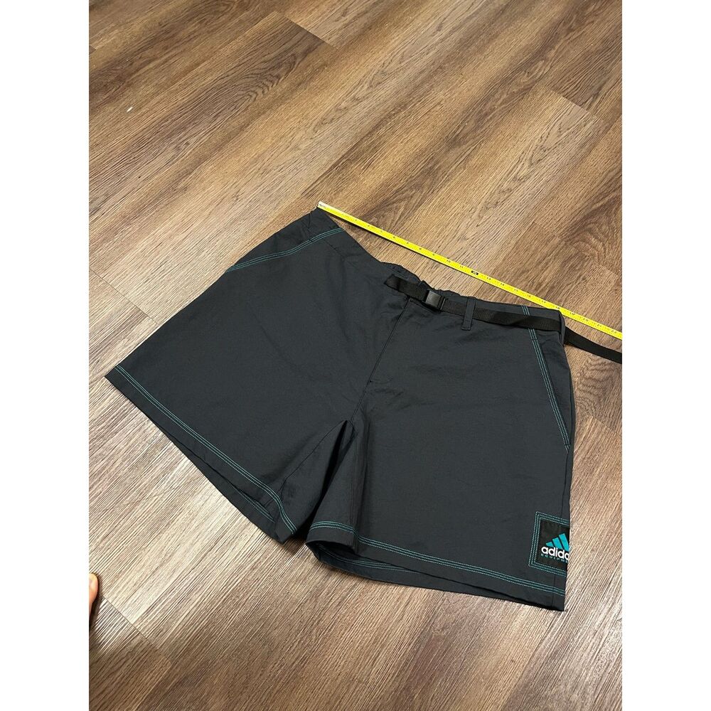 Adidas Equipment EQT Golf Shorts Mens XL Black Belted Nylon NWT